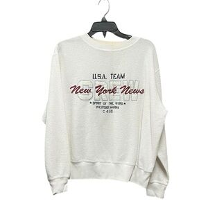 Vintage NY News USA Crew Team Sweatshirt GUC M